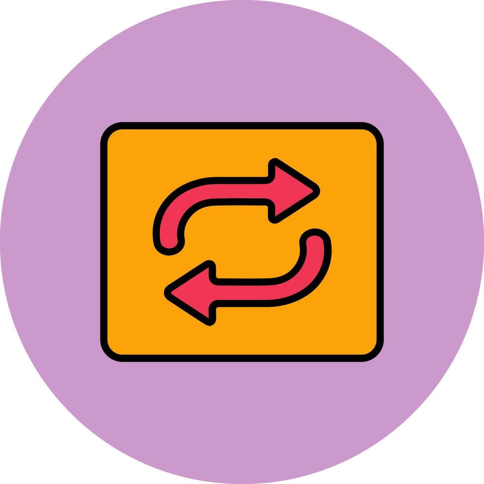 Repeat Button Icon Design vector