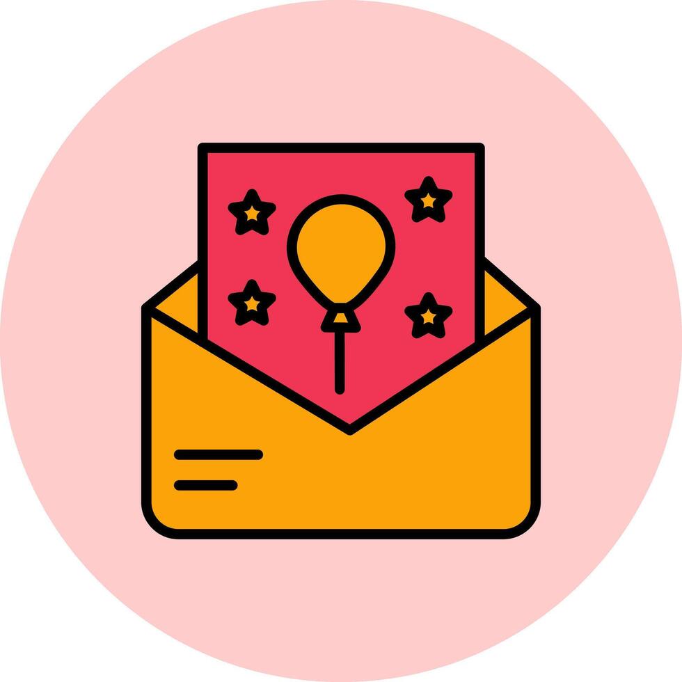 Party Invitation Icon Design vector