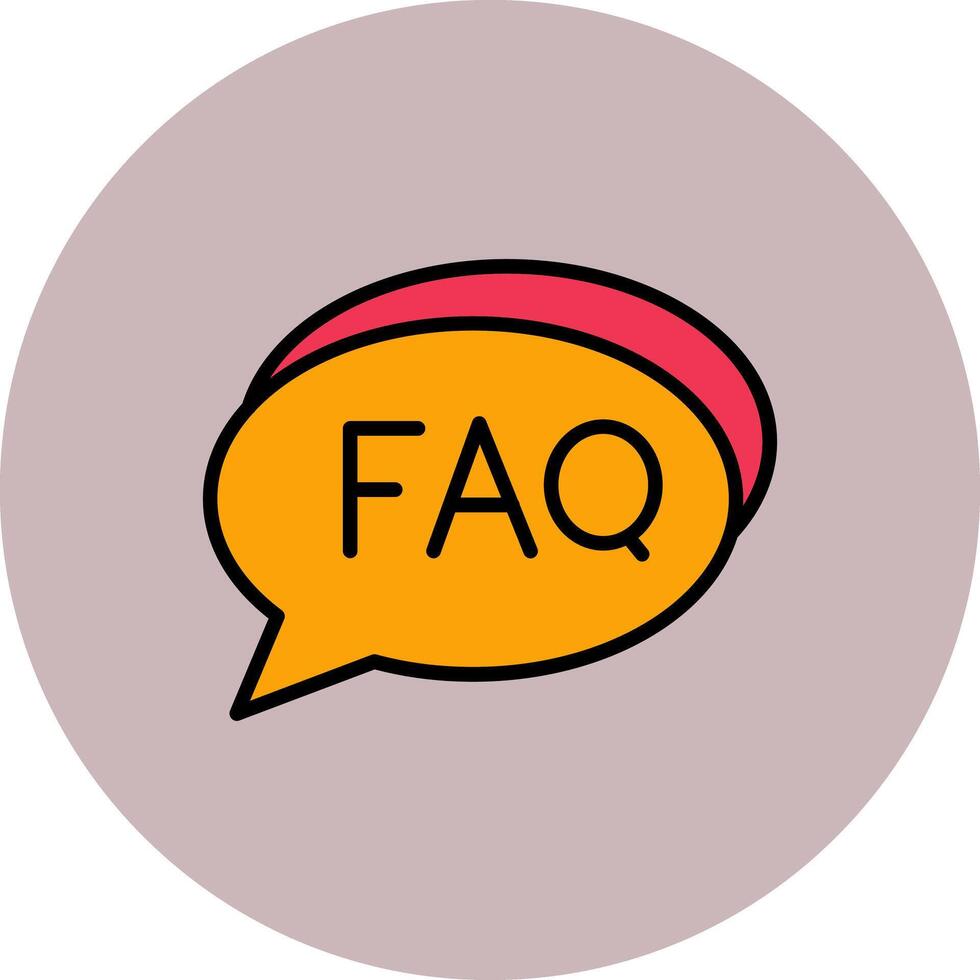 FAQ Section Icon Design vector