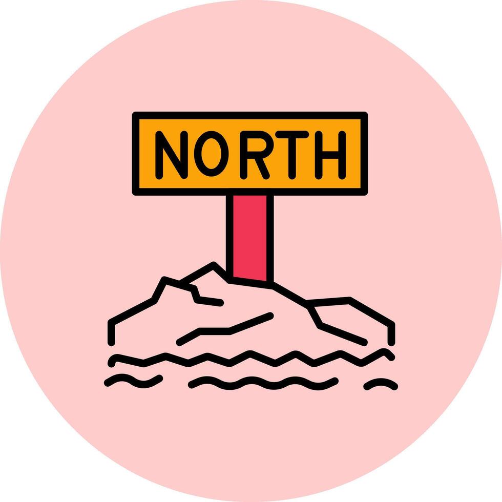 Northpole Icon Design vector