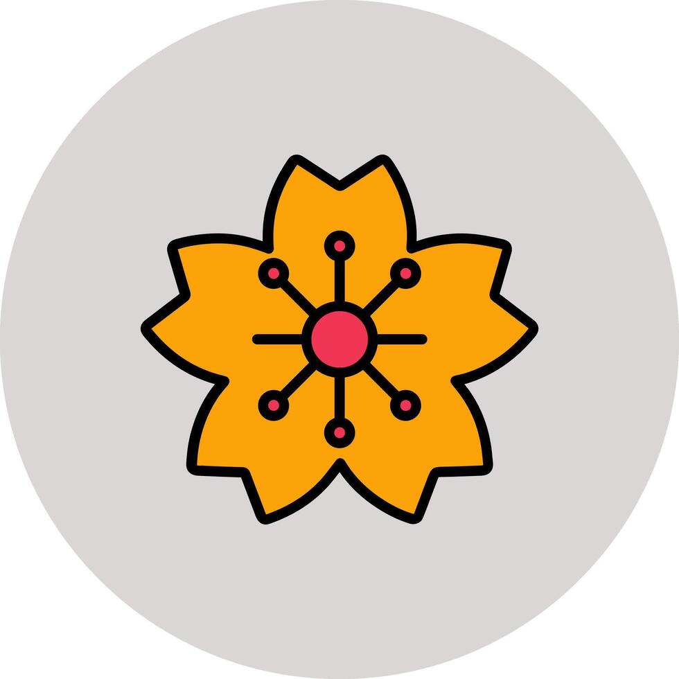 Cherry Blossom Icon Design vector