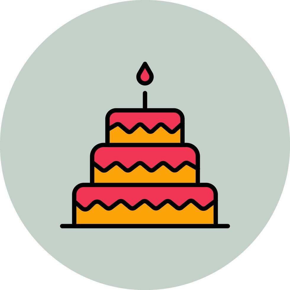 Cake Topper Icon Design vector