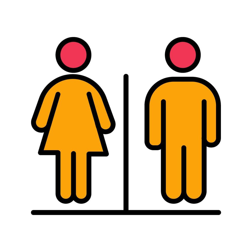 Restroom Sign Icon Design vector
