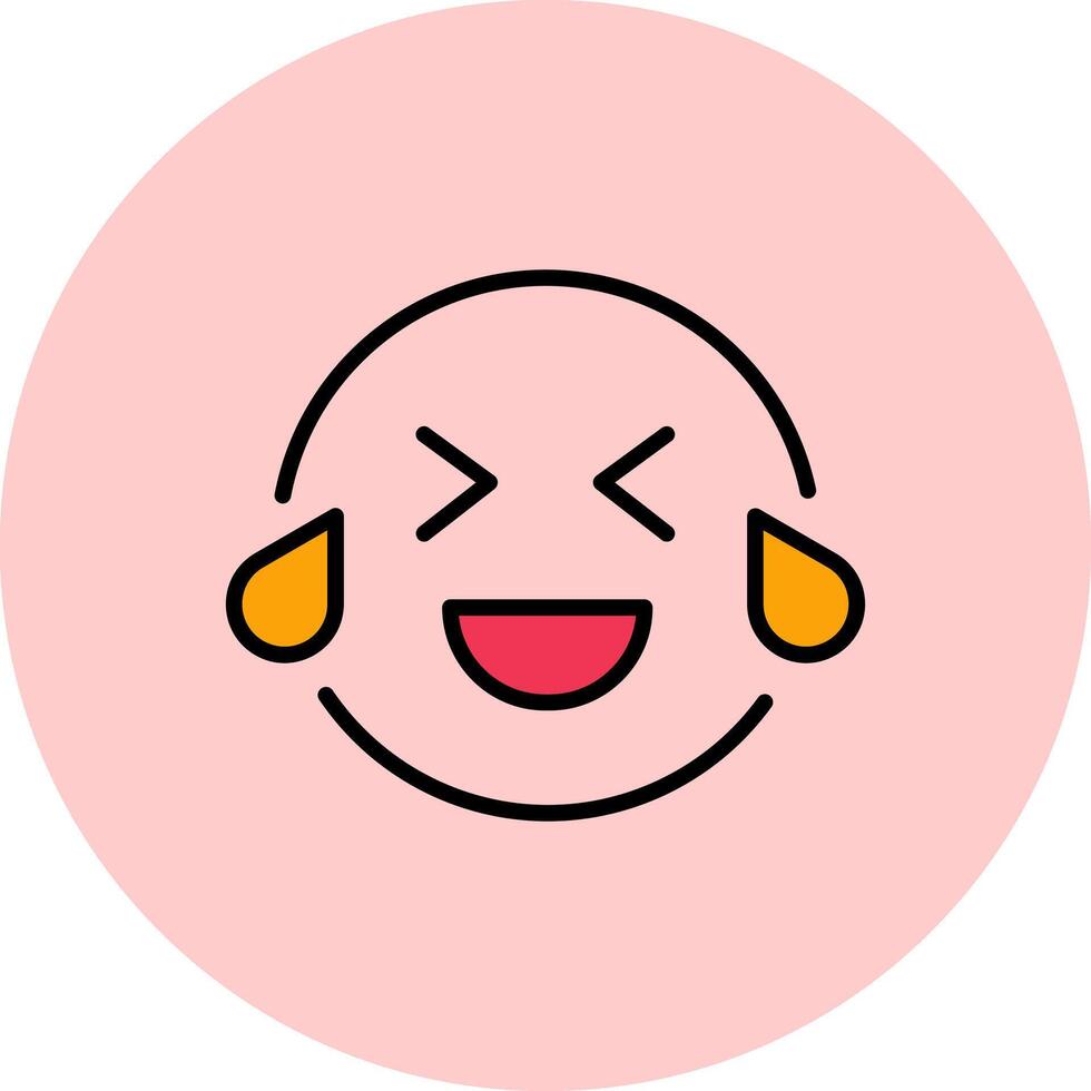 Face with Tears of Joy Icon Design vector