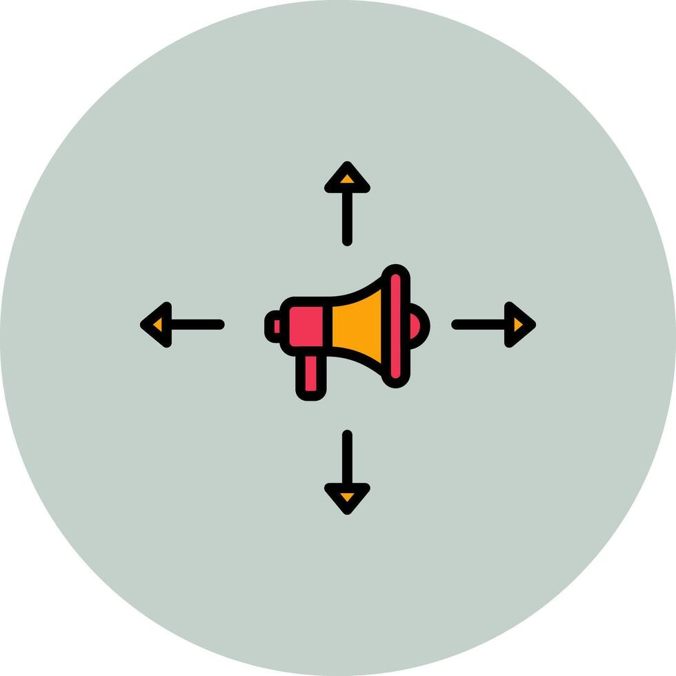 Ad Campaign Icon Design vector