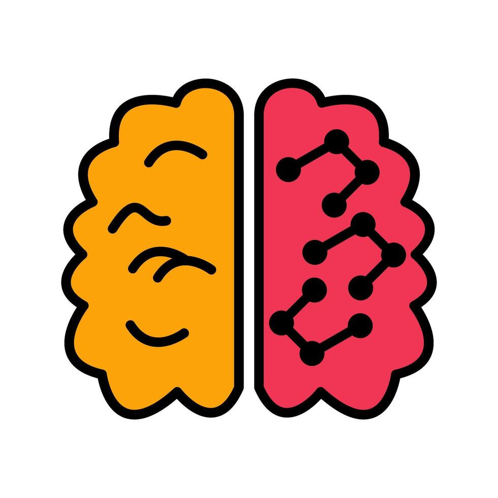 Machine Learning Icon Design vector