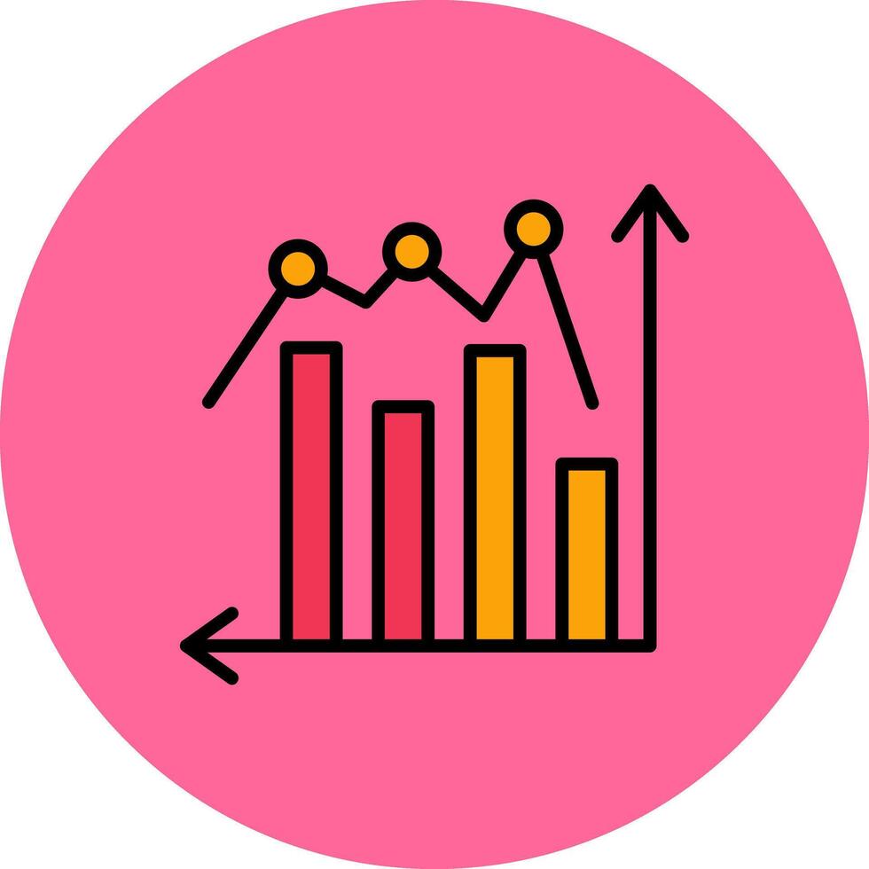 Bar Graph Icon Design vector