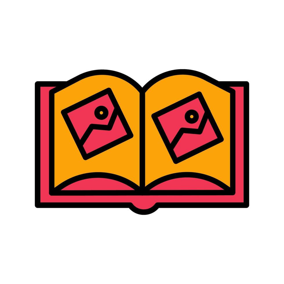 Memory Book Icon Design vector