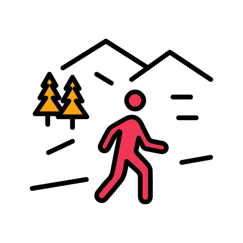 Nature Walk Icon Design vector
