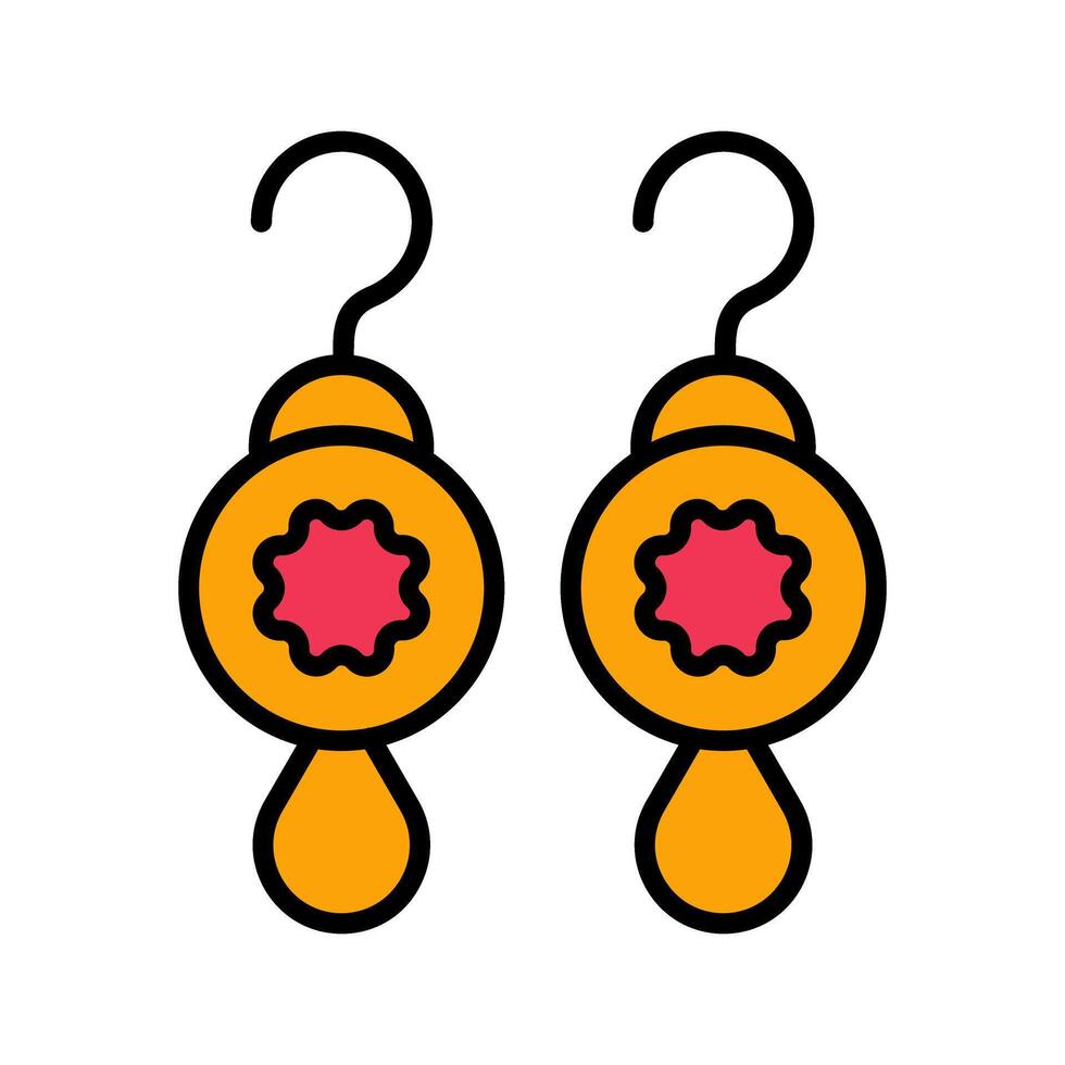 Earrings Icon Design vector