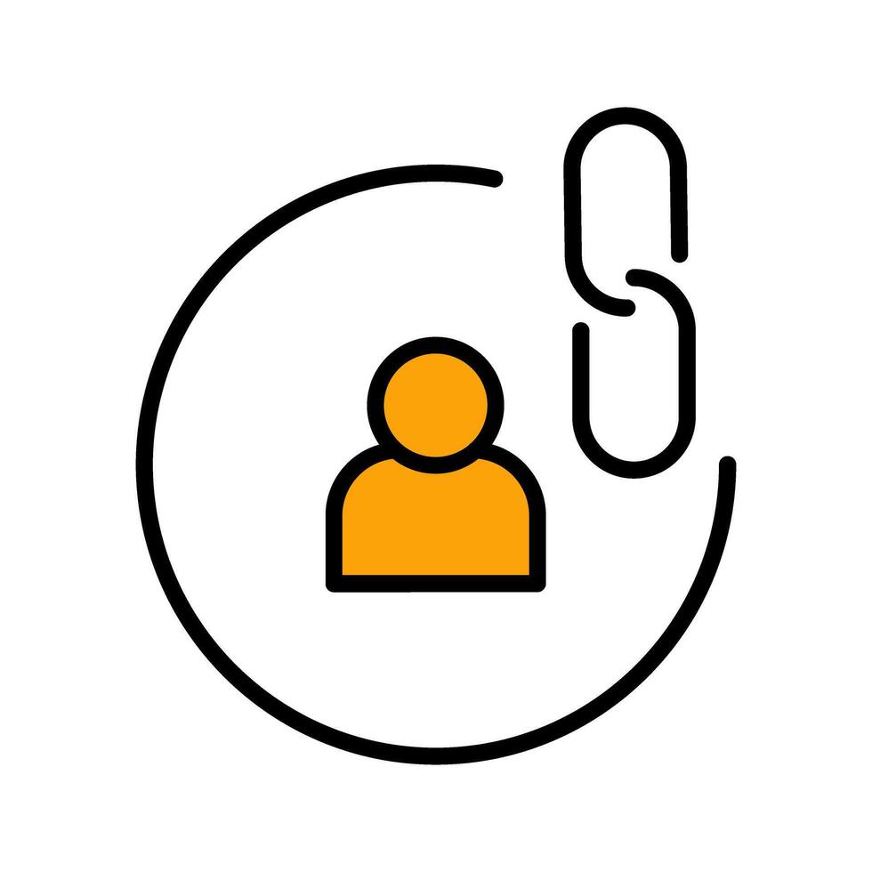 Contact Links Icon Design vector