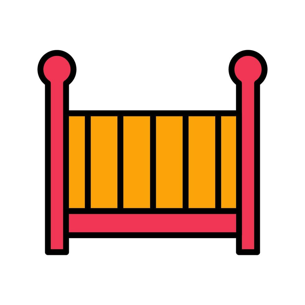 Nursery Cots Icon Design vector