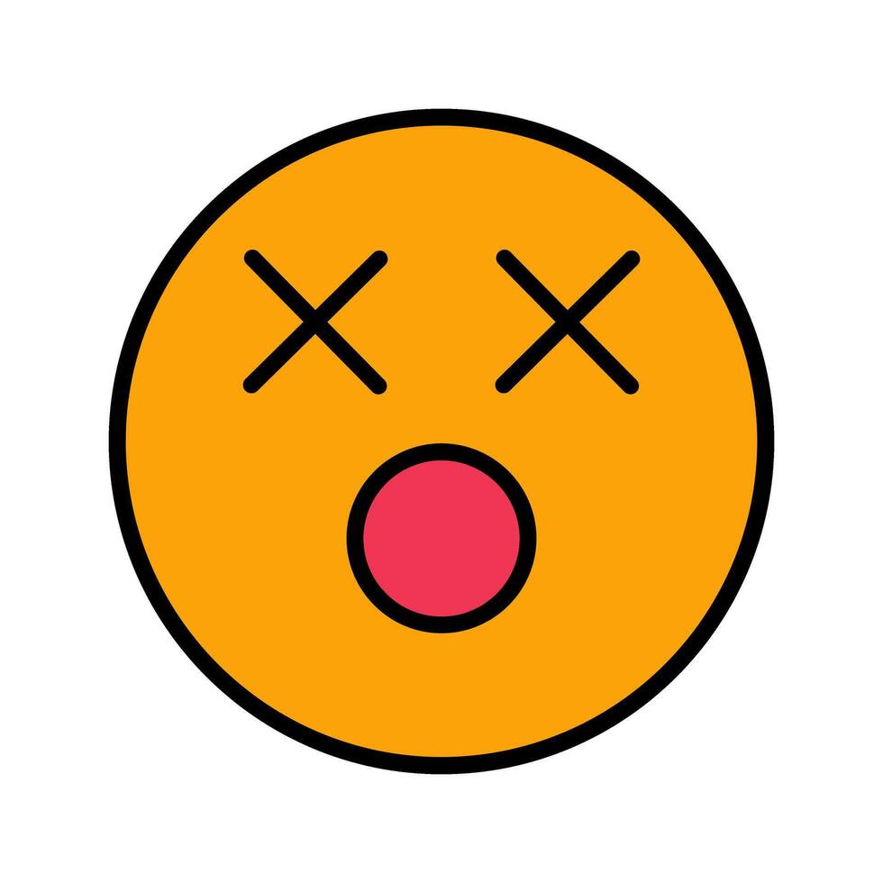 Dizzy Face Icon Design vector
