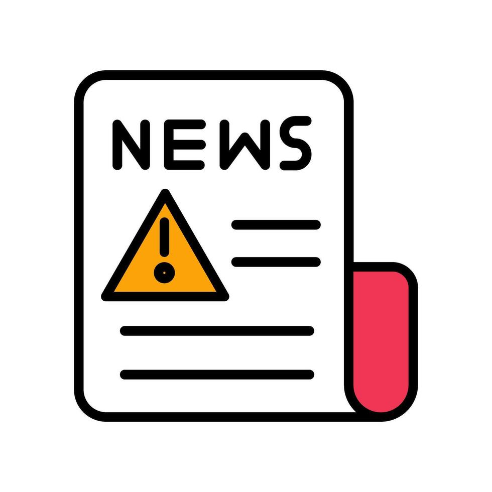 News Alert Icon Design vector