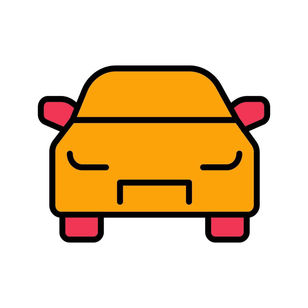 Oncoming Car Icon Design vector