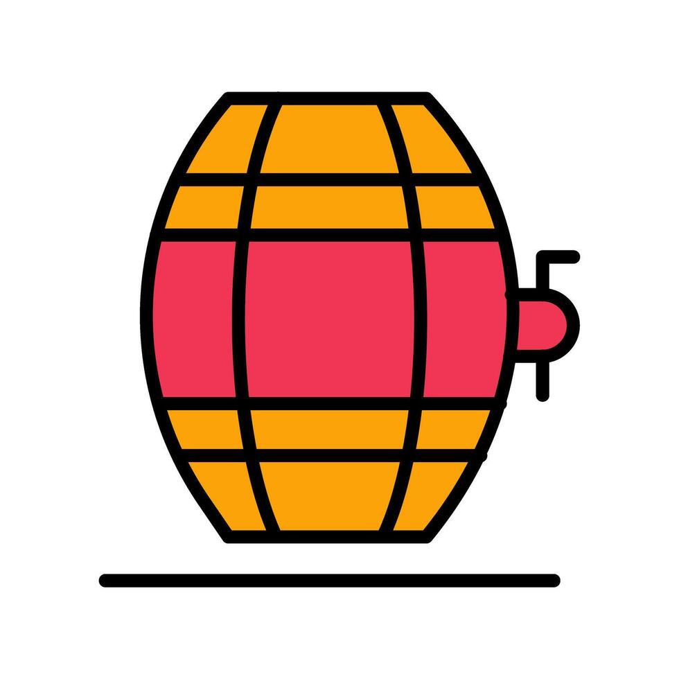 Wine Barrel Rack Icon Design vector