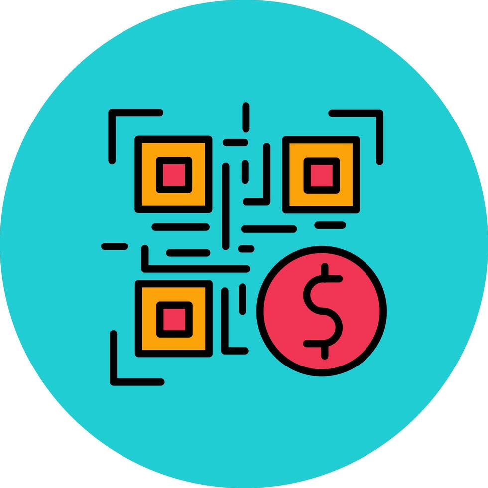 QR Code Payment Icon Design vector