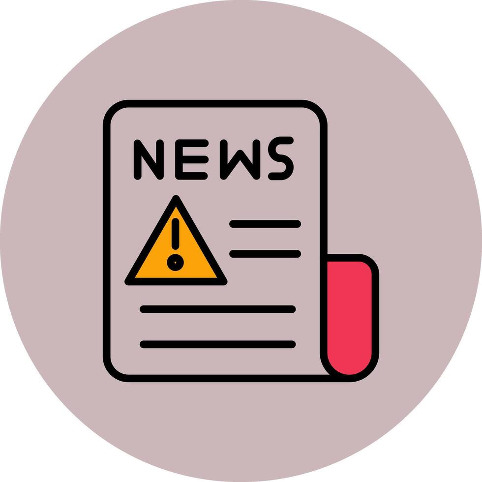 News Alert Icon Design vector