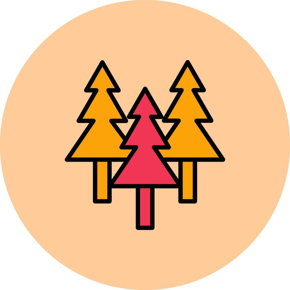 Evergreen Tree Icon Design vector