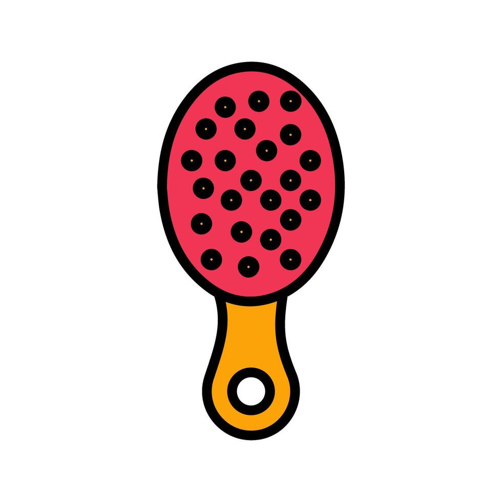 Baby Hairbrush Icon Design vector