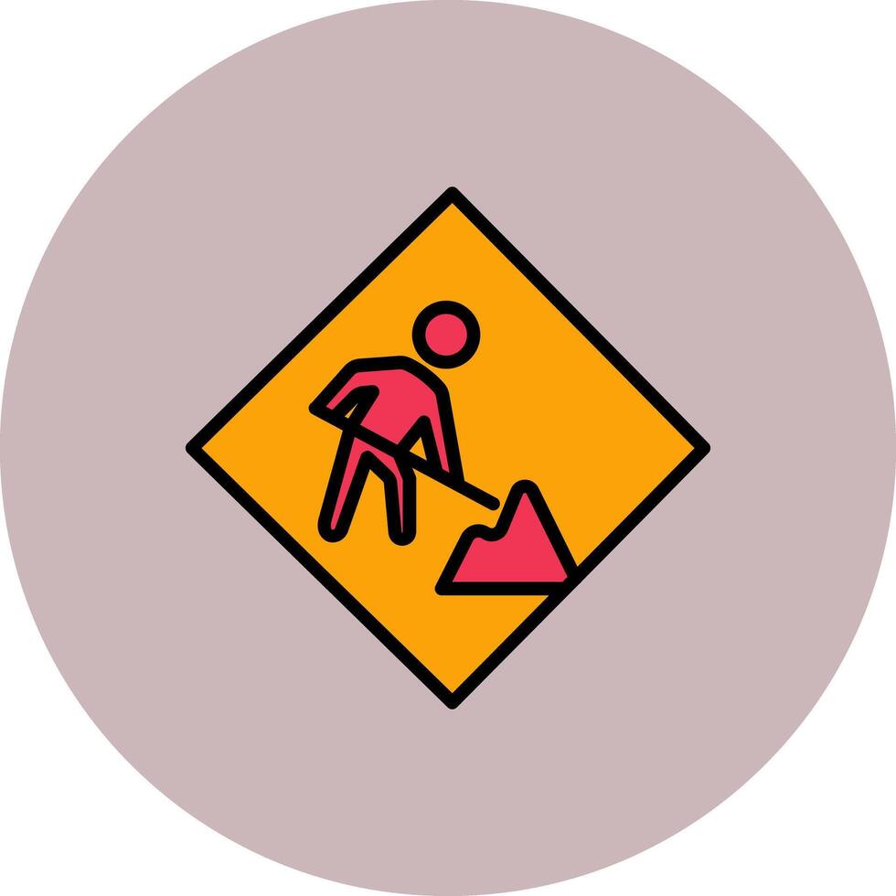 Construction Sign Icon Design vector