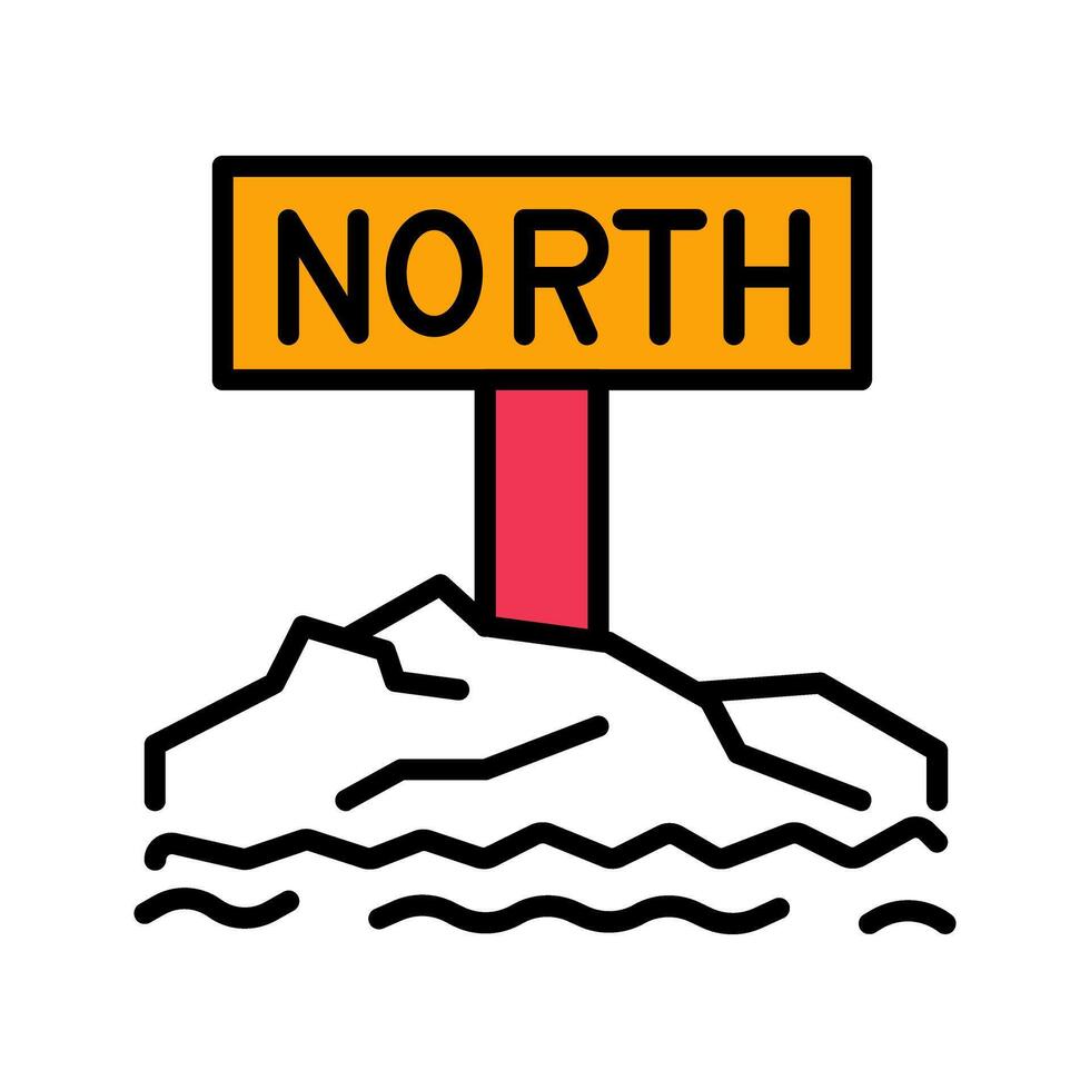 Northpole Icon Design vector