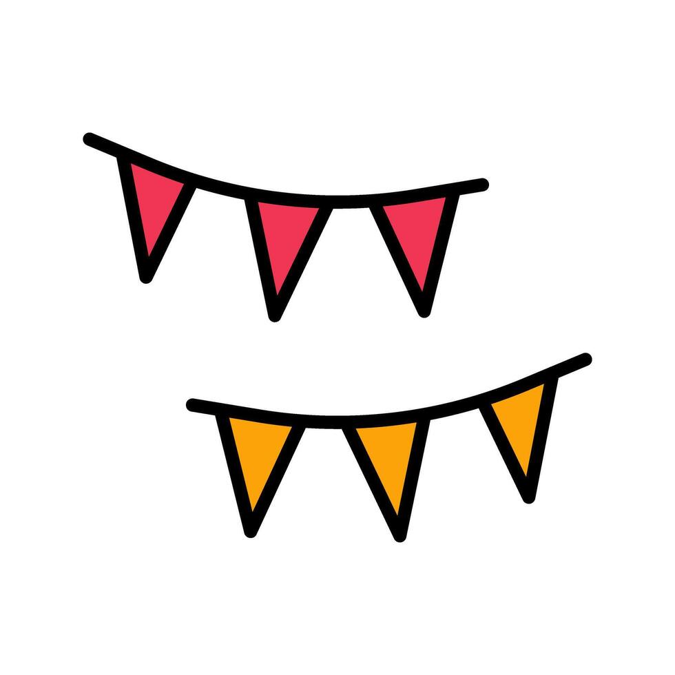 Streamers Icon Design vector