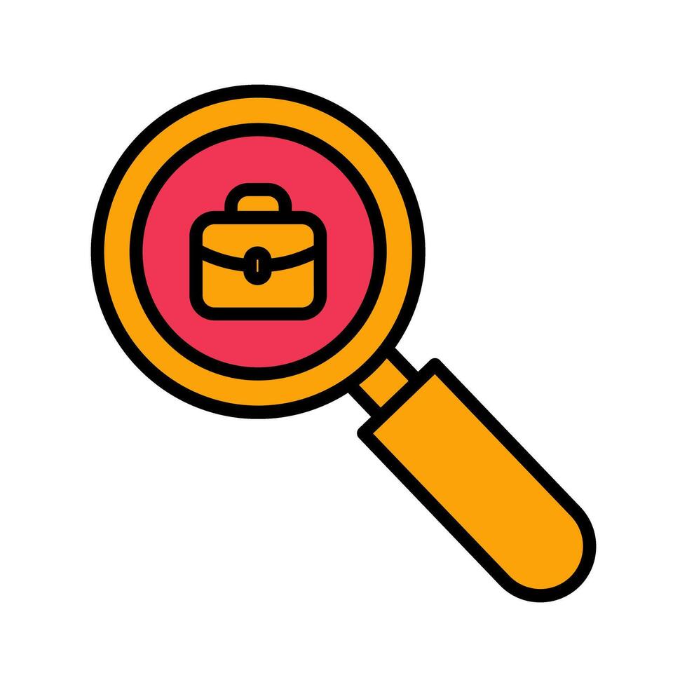 Job Hunting Icon Design vector