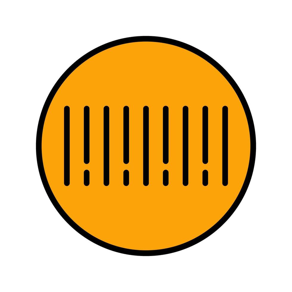 Barcode Sticker Icon Design vector