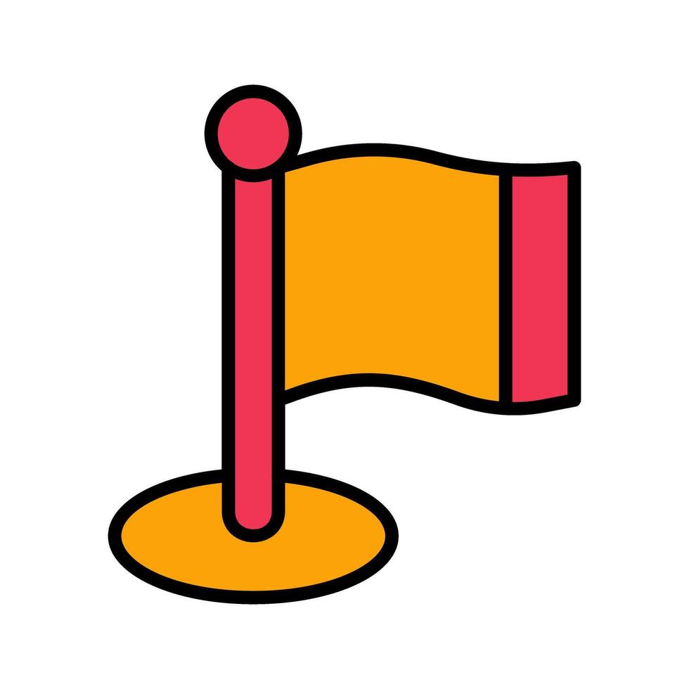 Flagpole Icon Design vector