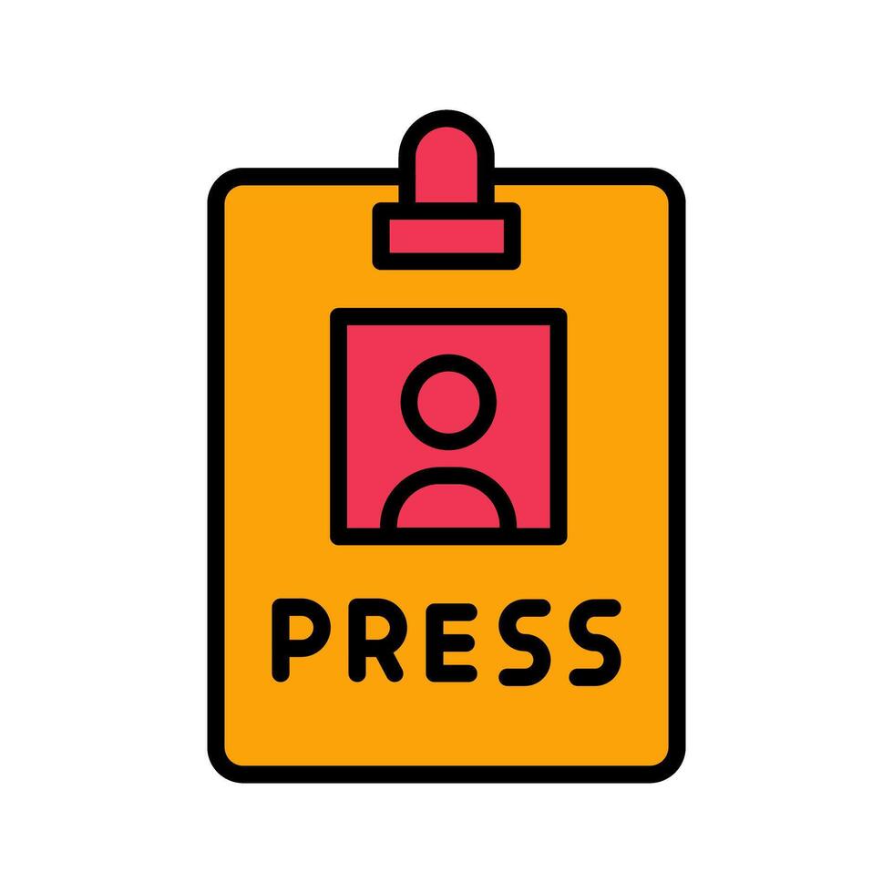 Press Pass Icon Design vector