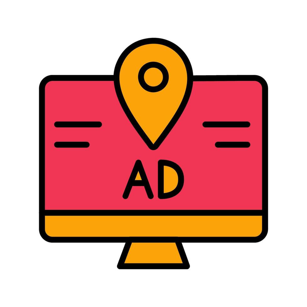 Ad Tracking Icon Design vector