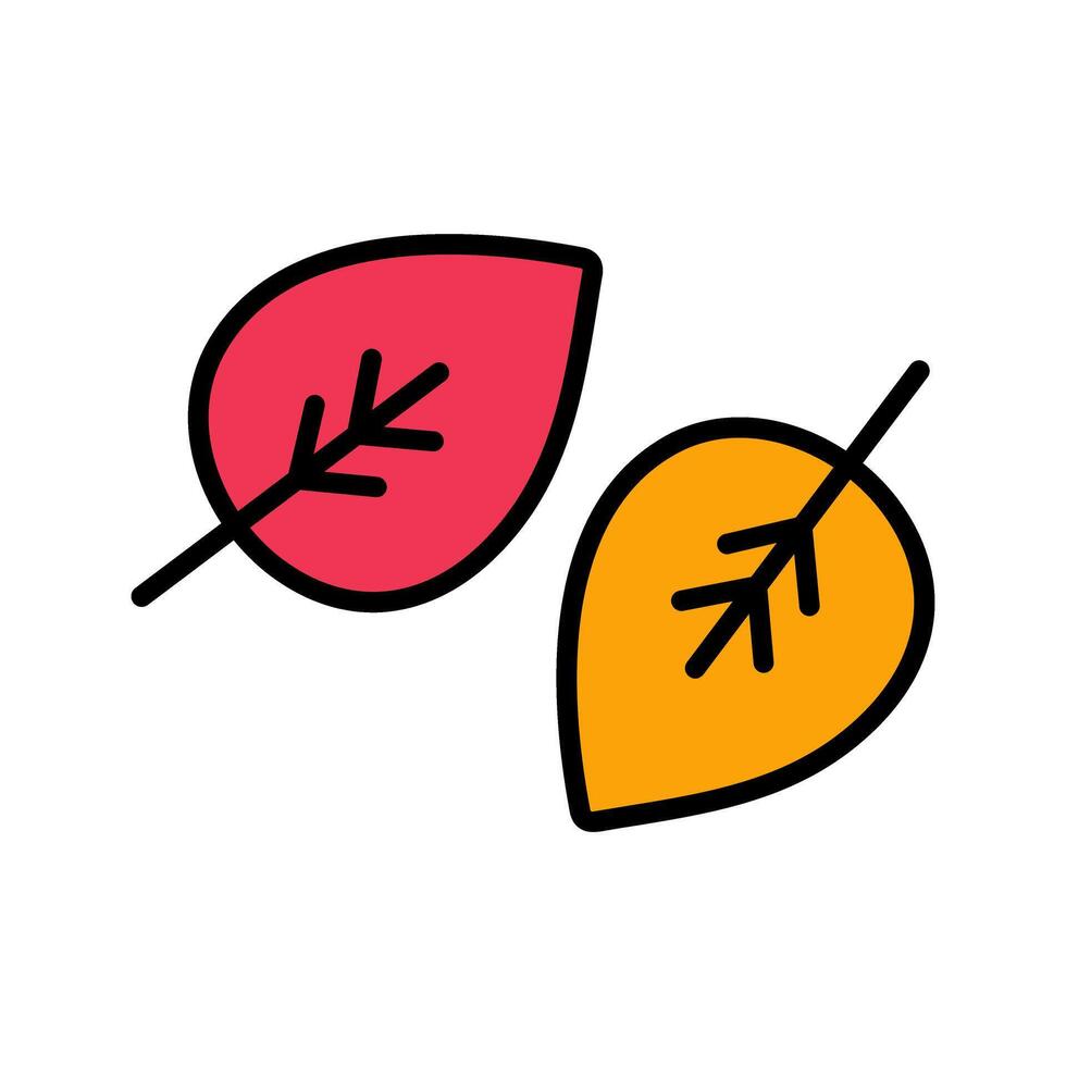Fallen Leaf Icon Design vector