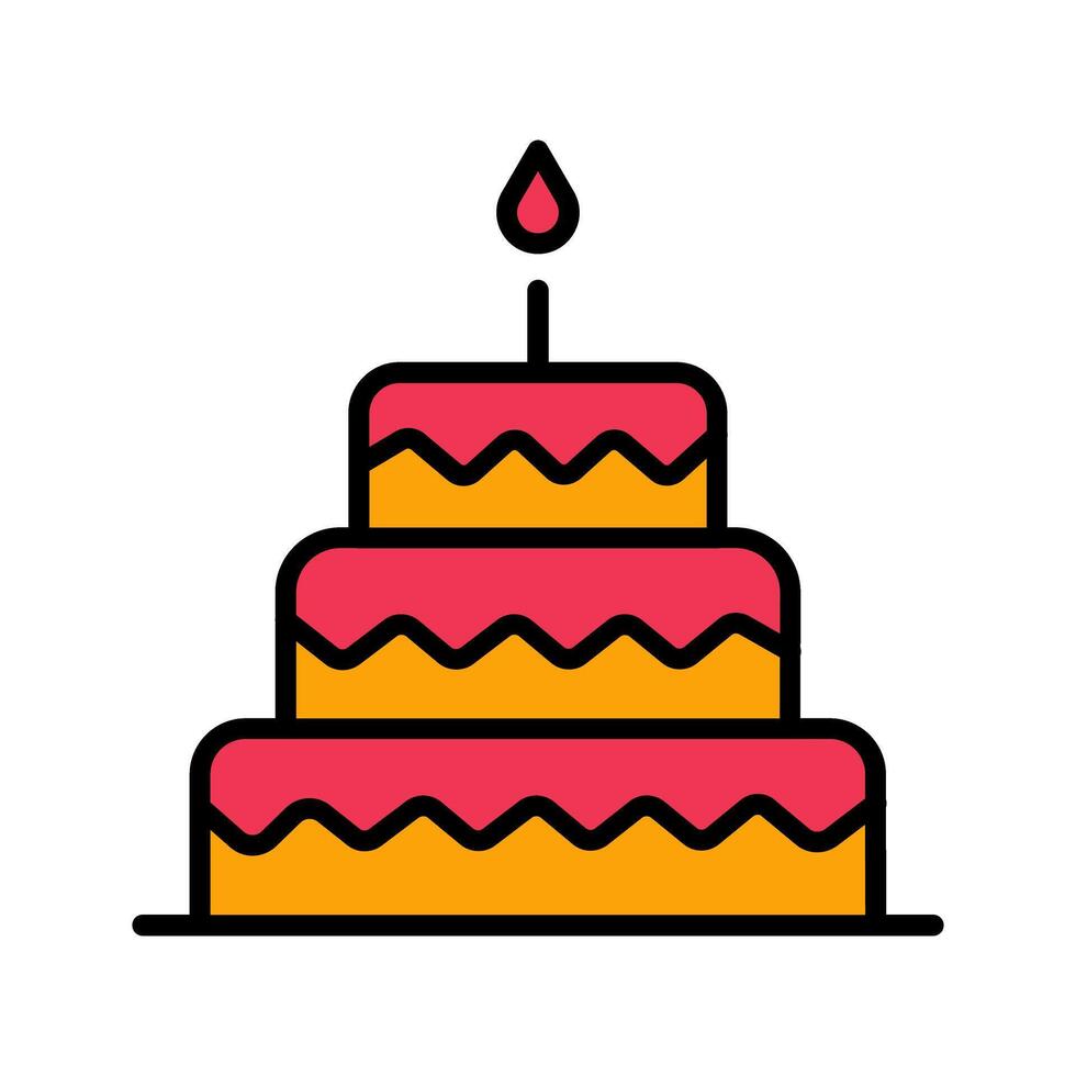 Cake Topper Icon Design vector