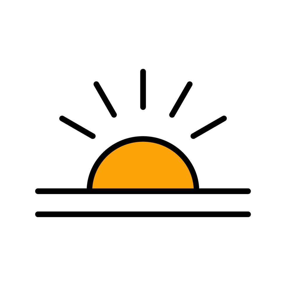 Sunrise Icon Design vector