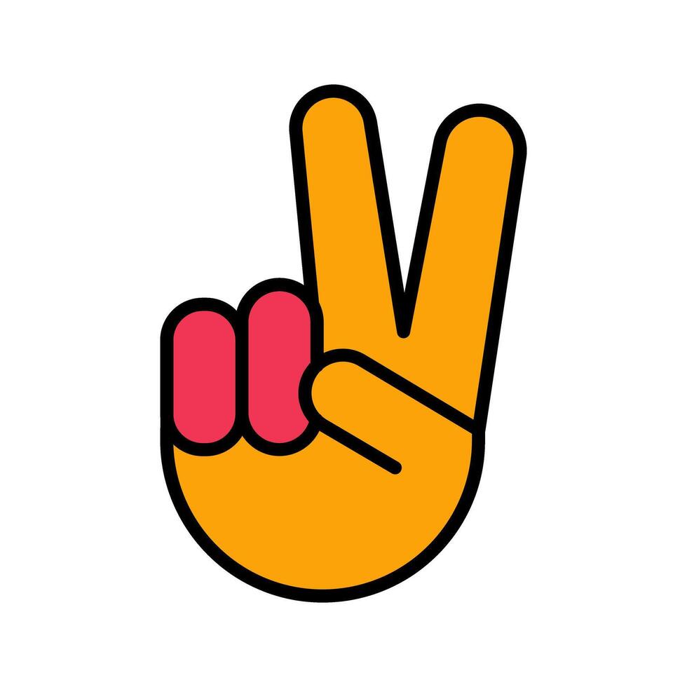 Victory Hand Icon Design vector