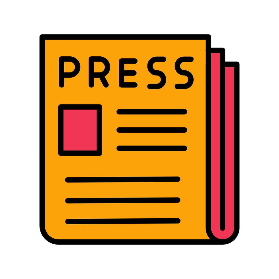 Press Release Icon Design vector