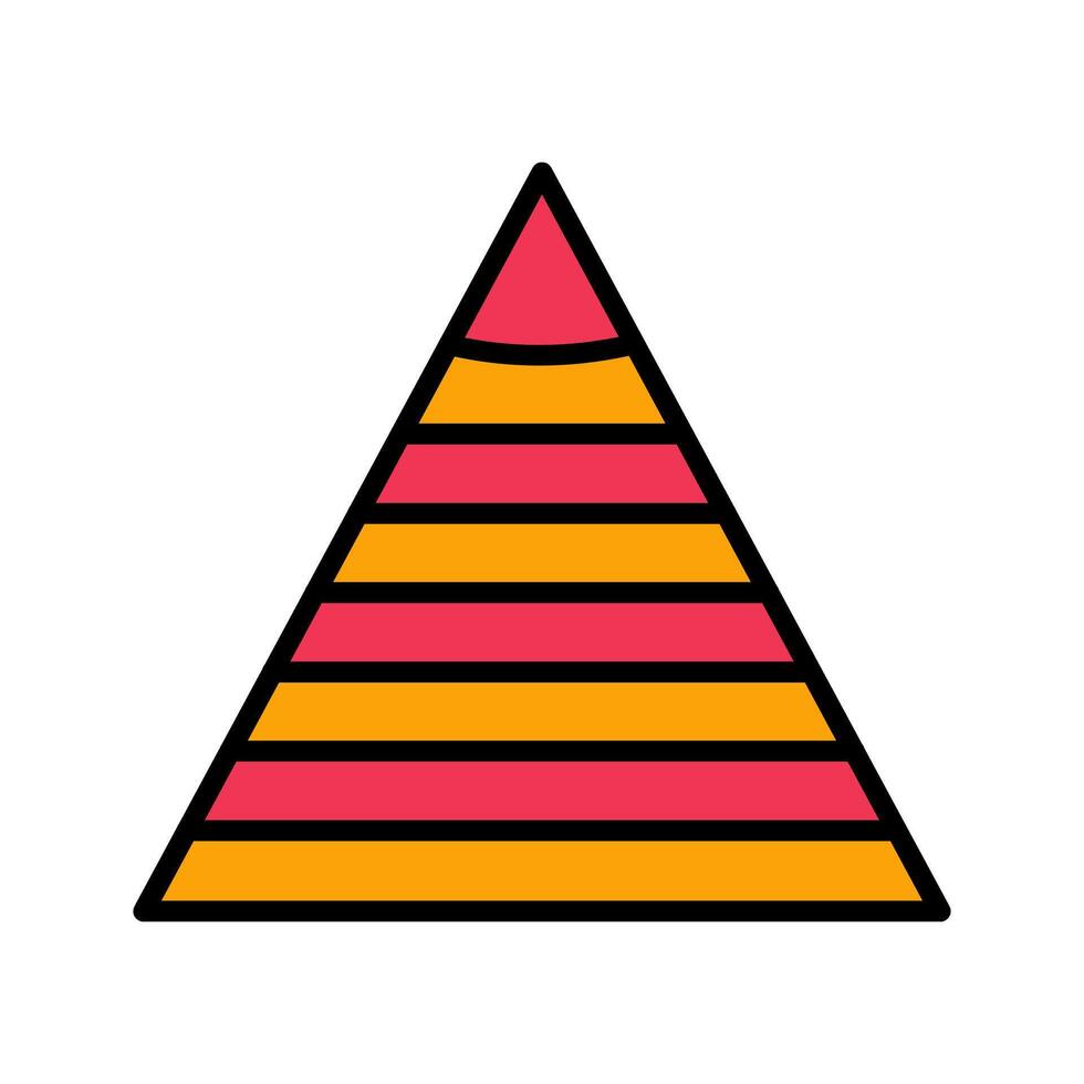 Pyramid Graph Icon Design vector