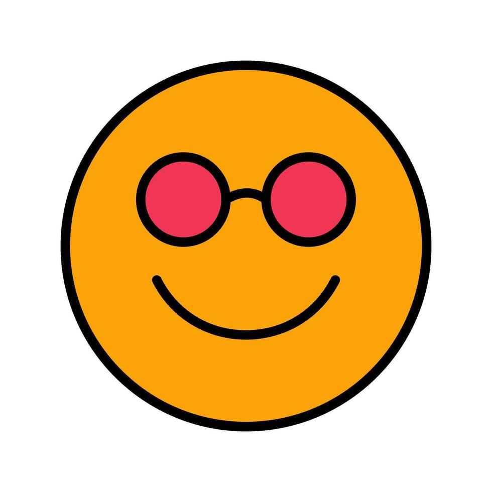 Nerd Face Icon Design vector