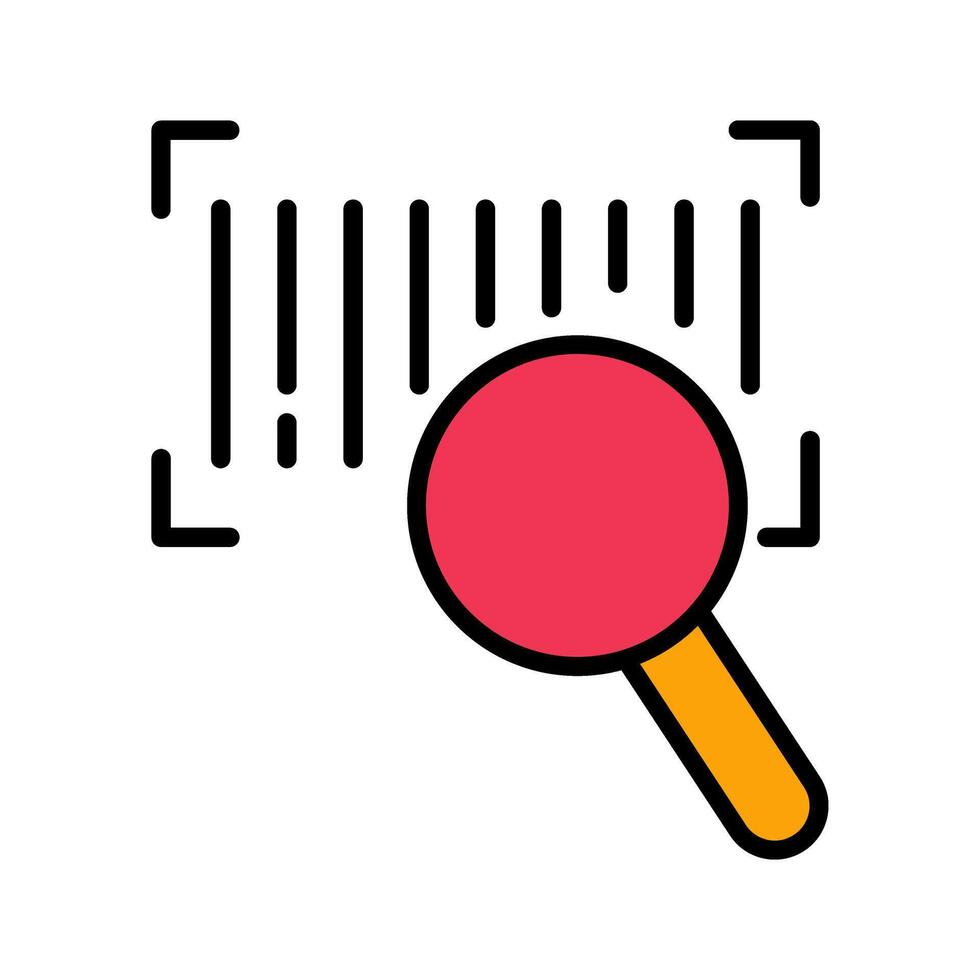 Barcode Database Icon Design vector