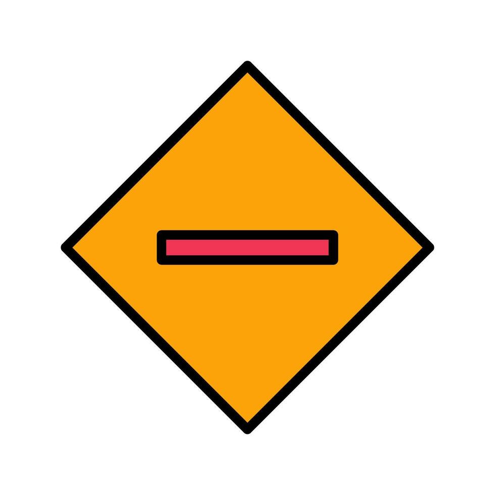 Minus Sign Icon Design vector