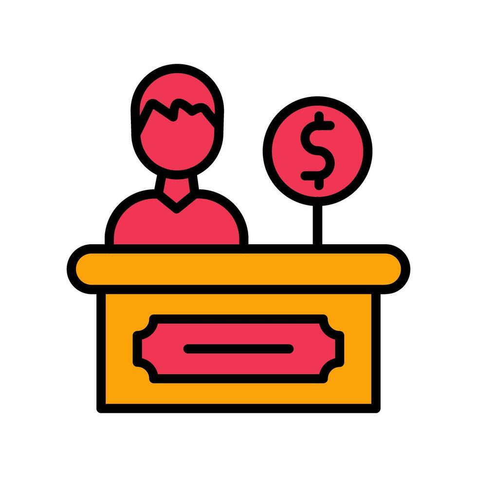 Cashier Icon Design vector
