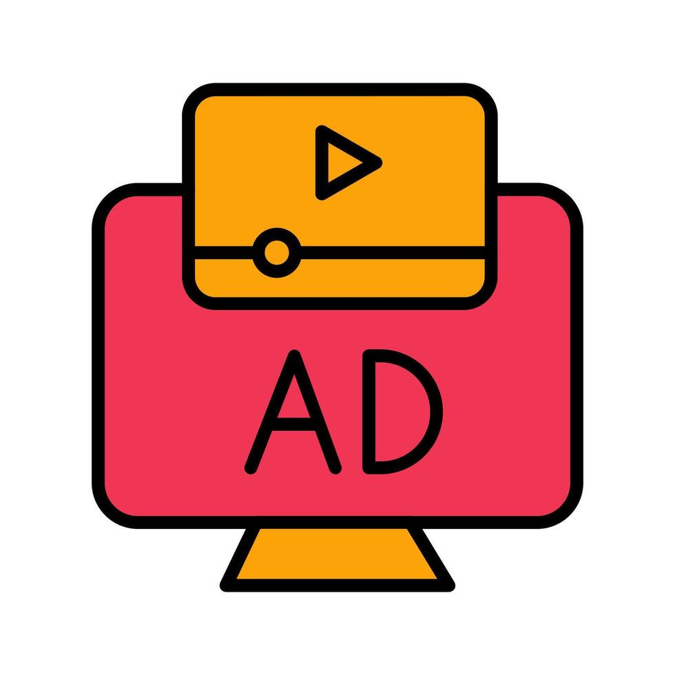 Ad Icon Design vector