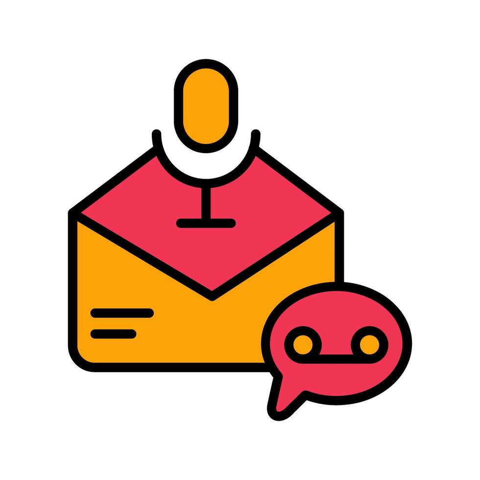 Voice Message Icon Design vector