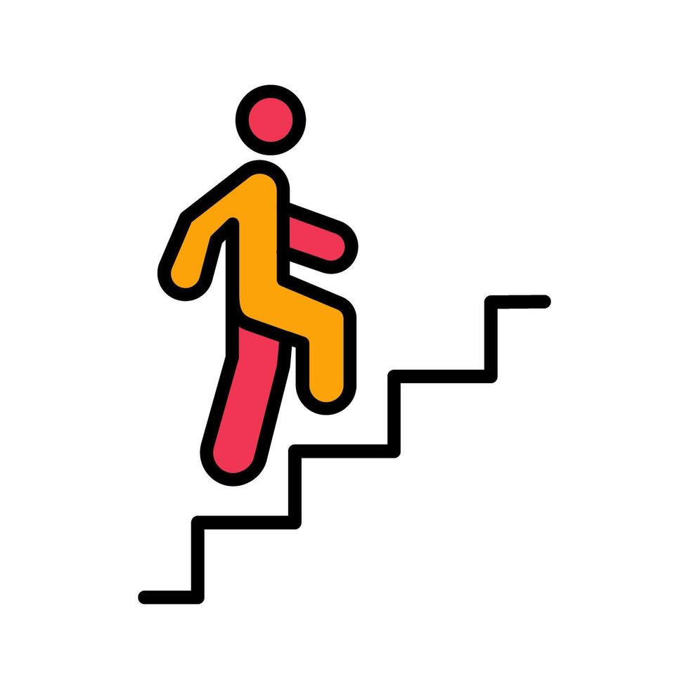 Career Ladder Icon Design vector