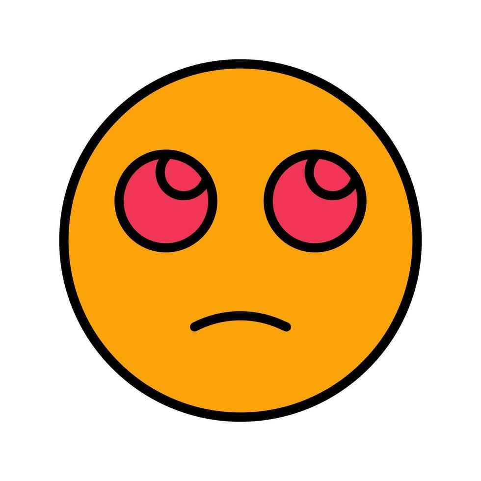 Face with Rolling Eyes Icon Design vector