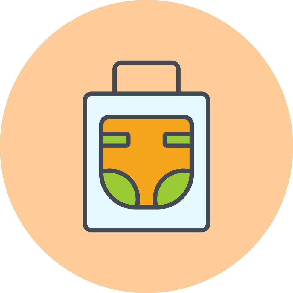 Diaper Bag Icon Design vector