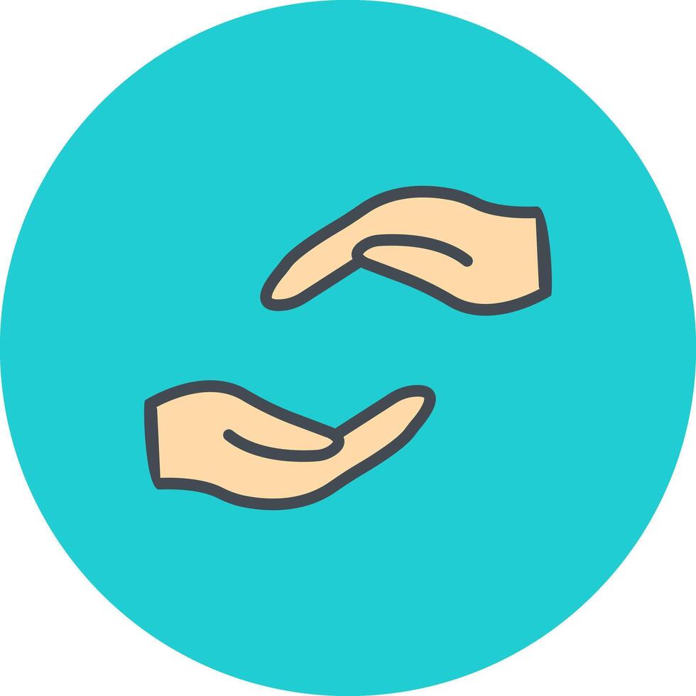 Supportive Hand Icon Design vector