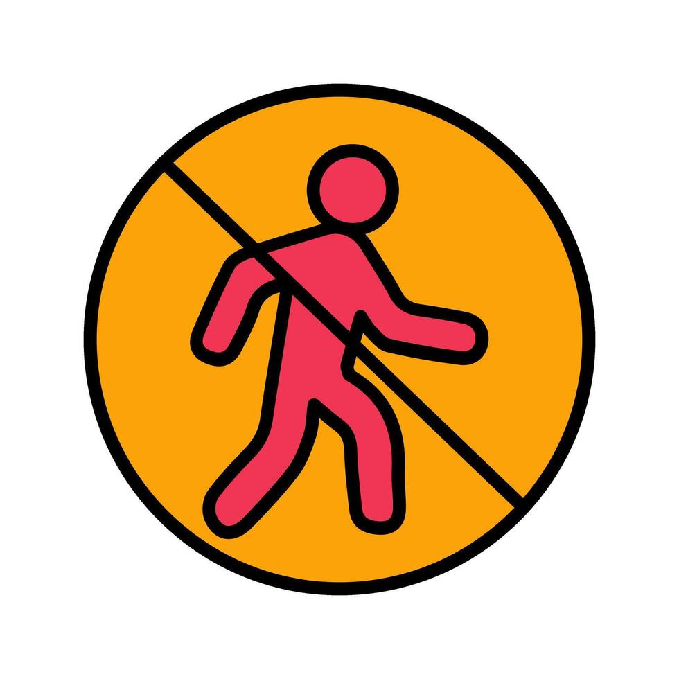 No Entry Sign Icon Design vector