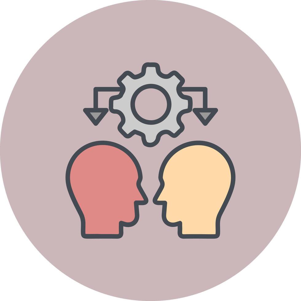 Conflict Management Icon Design vector